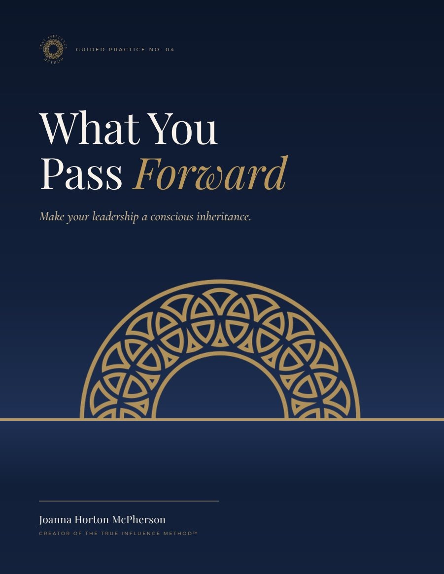 Cover of What You Pass Forward